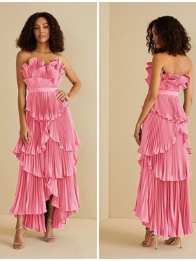 knee length dresses for ladies Dannie Pleated Midi Dress main image 1